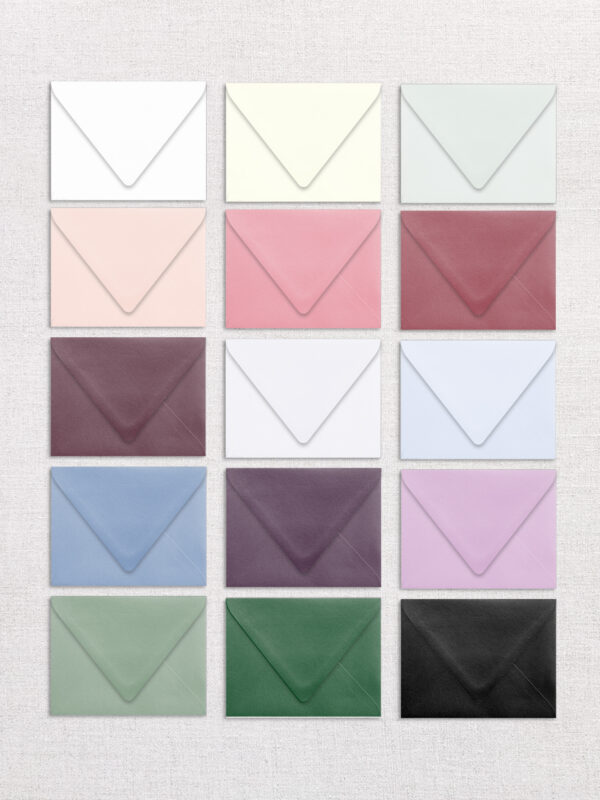 The Invitation Studio - Envelope Colour Options