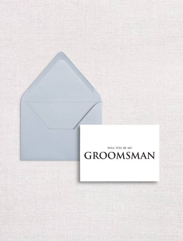 The Invitation Studio - Groomsman Proposal Card with Envelope